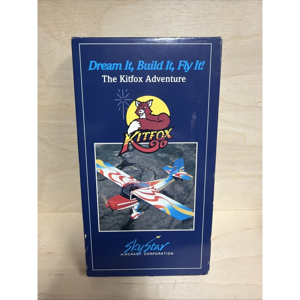 The Kitfox Adventure (VHS) Rare Plane Aviation Instructional Build It Yourself